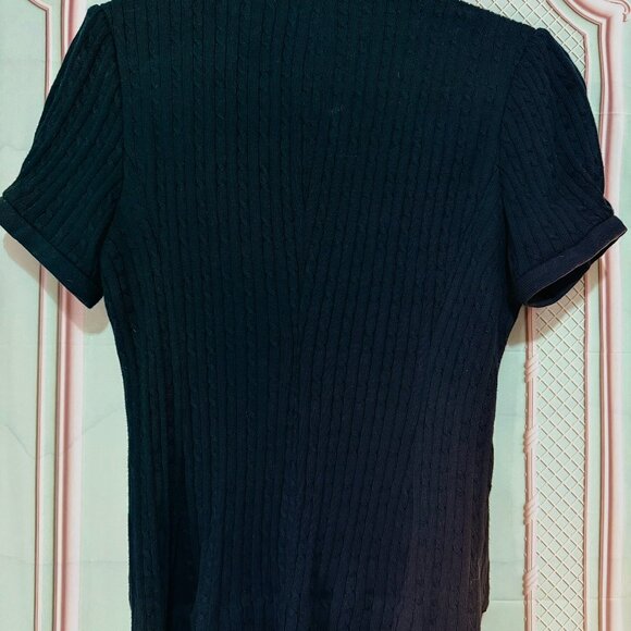 BCBGMAXAZRIA Knit Blazer Tee Jacket | Black S - Picture 3 of 3